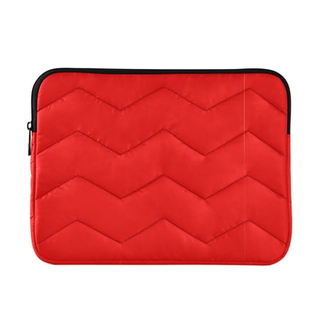 JIALIOU Laptop Sleeve Case with Zipper 13-13.3/15-16 Inch Compatible with MacBook HP Lenovo Dell ASUS Acer, Red