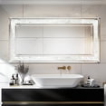 thumbnail image 5 of LUVODI 47.24x23.62 inch RGB LED Length Mirror Full Length Mirror with RGB Lights Diamond Mirror with Lights, Crystal Mirror Wall Mounted with 7 Color Modes, 5 of 15