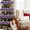 Purple, variant on Konghyp Christmas Color Wool Pull Flower Bar Decoration, Holiday Party Props, Decorative Ribbons for Tree, Stairs, Fireplace, Elegant Indoor Outdoor Decor, Festive Home Accessories