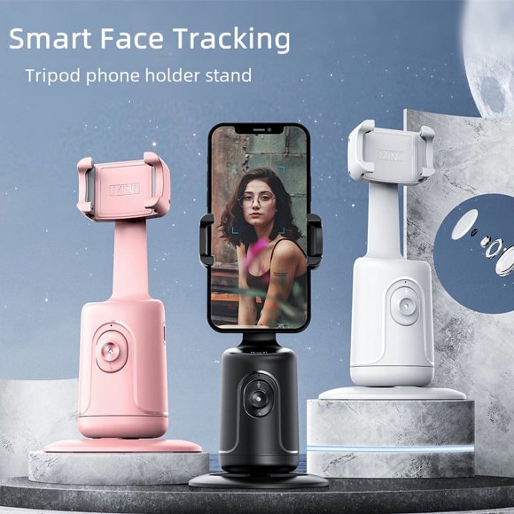Artefacto de seguimiento de teléfono móvil con seguimiento facial Rotación de 360 grados Seguimiento completamente automático Grabación de video con movimiento horizontal y vertical
