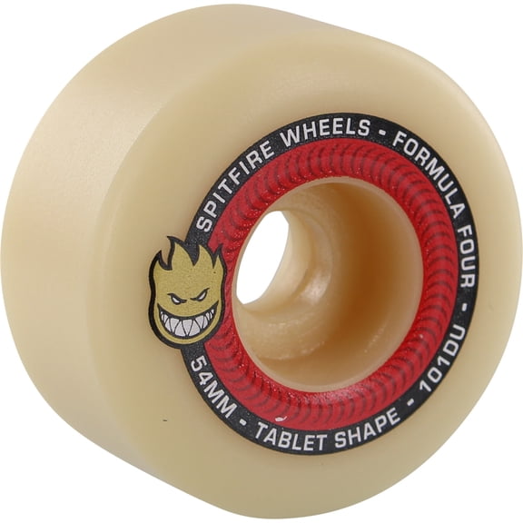 Spitfire F4 Tablet Skateboard Wheels 101a 54mm Natural/Red