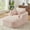 Pink, variant on Oversized Corduroy Chaise Lounge Chair In Neutral Colour Comfy 1 Seat Sofa Couch For Living Room Dorm Apartment