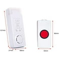 thumbnail image 2 of House Wireless Mobile Alarm Emergency Call Button Care Call Set House Emergency Panic Alarm Wireless Alarm for People In Need of Care Patient Elderly Man, 2 of 7