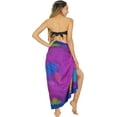 thumbnail image 3 of HAPPY BAY Women's Beachwear Summer Bikini Wraps Beach Wrap Sarong Swimwear Swim Cover up Skirt Swimsuit Pareo Coverups for Women One Size Orchid, Fish, 3 of 4
