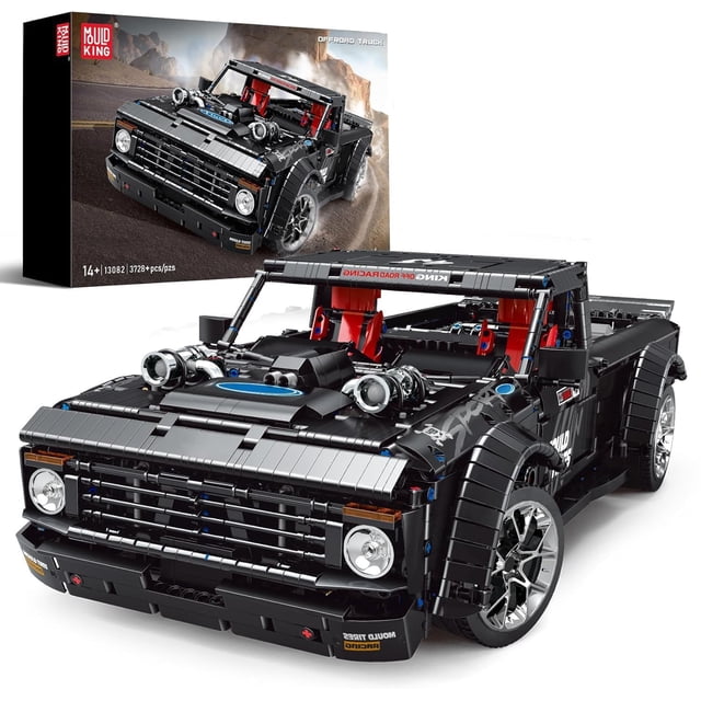Juego de bloques de construcción Mould King 13082, camioneta con motor
