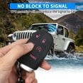 thumbnail image 4 of for Dodge Key Fob 5 Button Key Fob Case Silicone Remote Key Case for Dodge for Grand Cherokee Key fob Cover (Black Pink), 4 of 9