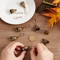 thumbnail image 3 of 8pcs Vintage Brass Hanging Bells Small Brass Bells for Crafts Tibetan Style Bell Charms Antique Bronze Retro Jingle Bells with Spring Hooks for Wind Chimes Housebreaking Doorbell, 3 of 5