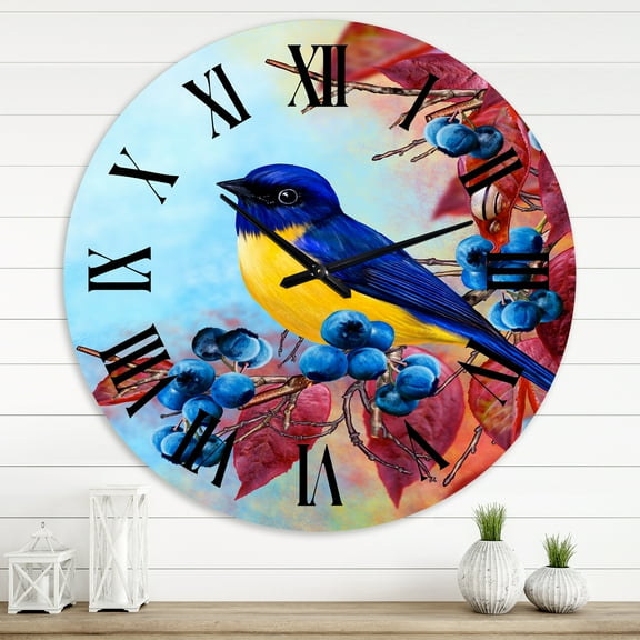 Designart 1 in Quartz Traditional Wall Clock