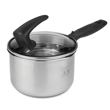 Stainless Kitchen Cooking Pasta Pot Milk Pan With Strainer Glass Lid (Best Pot For Cooking Pasta)