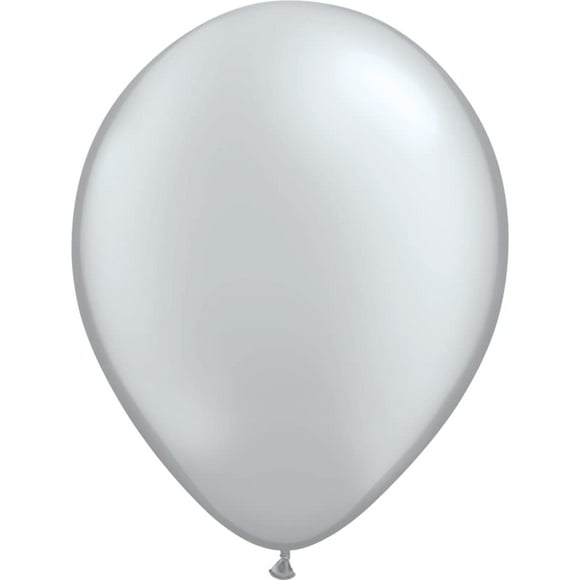 Globos Qualatex 11" Plateado Metálico Paquete de 100