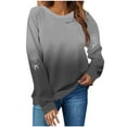 thumbnail image 2 of FDGIU Spooky Season Cute Ghost Graphic Women's Halloween Sweatshirt Oversized Crewneck Pullover Long Sleeve Casual Top Halloween Shirts for Women, 2 of 4