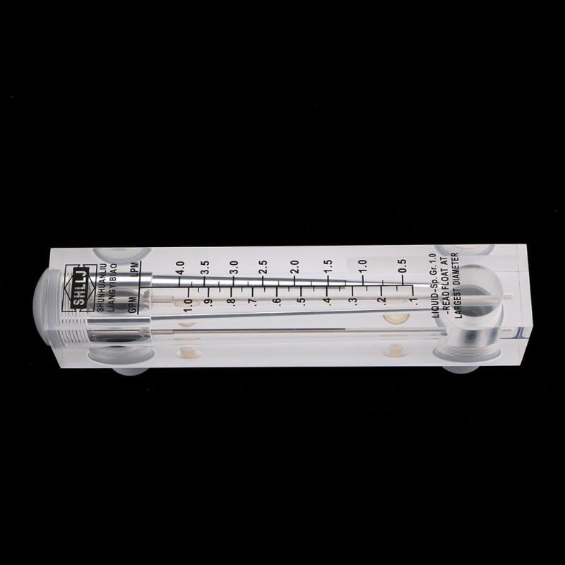 LZM-15 Panel Type Acrylic Flowmeter Water Flow Meter 0.1-1GPM 0.5-4.0LPM 