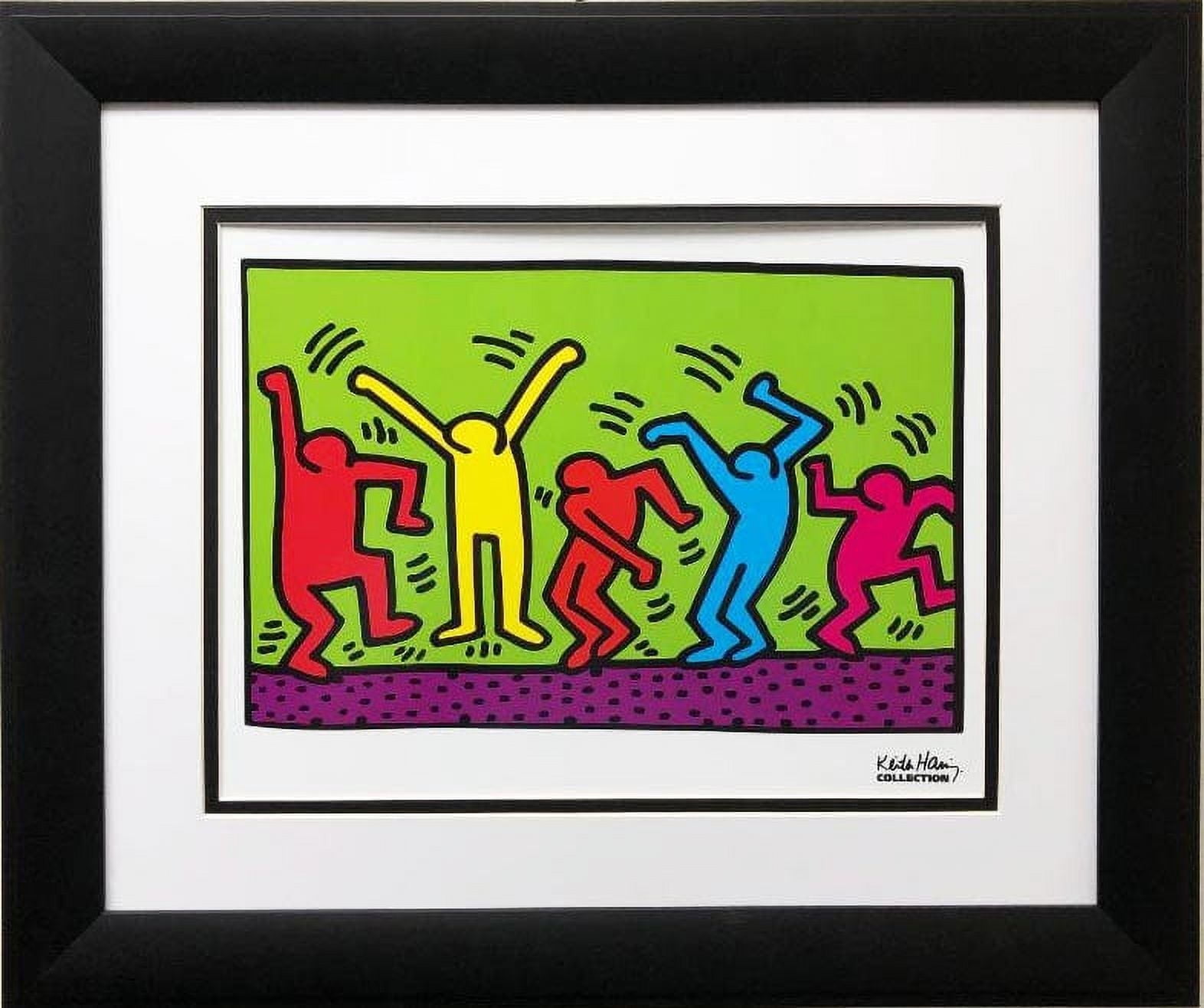 Keith Haring、No.35、希少画集画、新品額装付 Keith Haring 