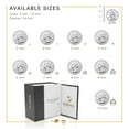 thumbnail image 6 of BEBERLINI Men Stud Earrings CZ 14K Gold Plated Stainless Steel Jewelry Round 4 mm, 6 of 7