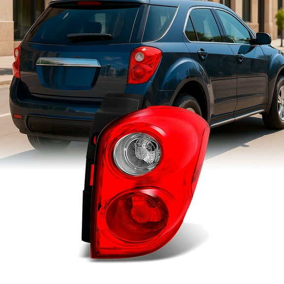 AKKON - For Chevy Equinox SUV Red Clear Rear Tail Light Brake Lamp Taillamp Repalcement Passenger Right Side