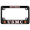 Black - Style 1, variant on [Officially Licensed US Marine Corps Product] - Motorcycle Domed Custom-Made Personalized Metal License Plate Frame Frame with USMC Retired and EGA Emblem Design - Chrome