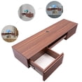 thumbnail image 6 of 1 PCS Wall Mounted Desk, Wall Mounted Desk with Pull Out Drawer, Wall Organizer(Brown), 54.43kg/120lbs Load-bearing Capacity, 6 of 13