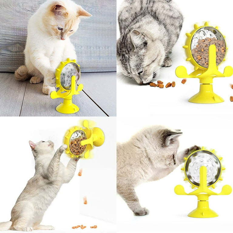 Gymchoice Pet Puzzle Feeder,Interactive Cat Toy,Funny Cat Leaking