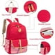 thumbnail image 3 of Mochila escolar de lona para niñas Bolsa para computadora portátil Bolsa de viaje Mochila Mochila (Bl)ue）, 3 of 5