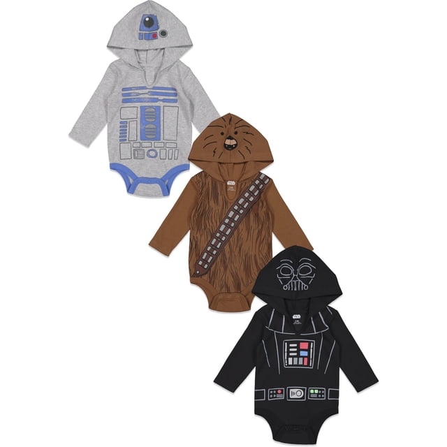 Bodys para bebé STAR WARS, paquete de 3, 18 meses