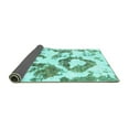thumbnail image 2 of Ahgly Company Indoor Rectangle Abstract Turquoise Blue Modern Area Rugs, 7' x 9', 2 of 4
