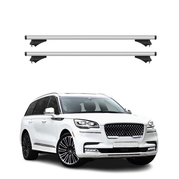 2020-2026 Lincoln Aviator Roof Rack Cross Bars Silver