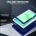 thumbnail image 2 of AVAWO Shockproof Case for Samsung Galaxy Tab A11+ Plus 11 inch 2026 with Built-in Kickstand, 3 Layers Heavy Duty Protection Cover for Galaxy A11+/A9+ 10.9, Navy Blue, 2 of 11