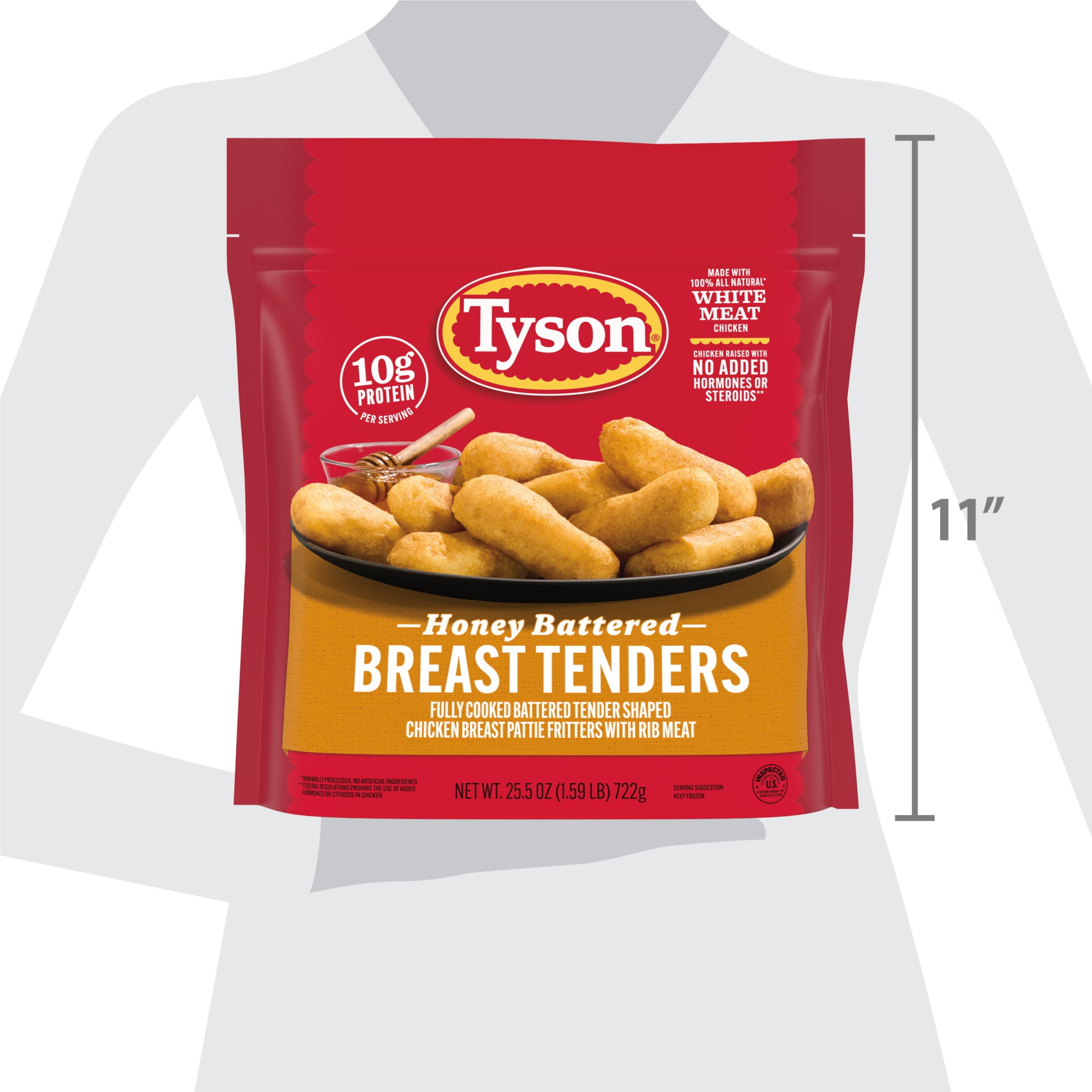 Frozen Honey Tyson Honey Battered Breast Tenders In Air Fryer