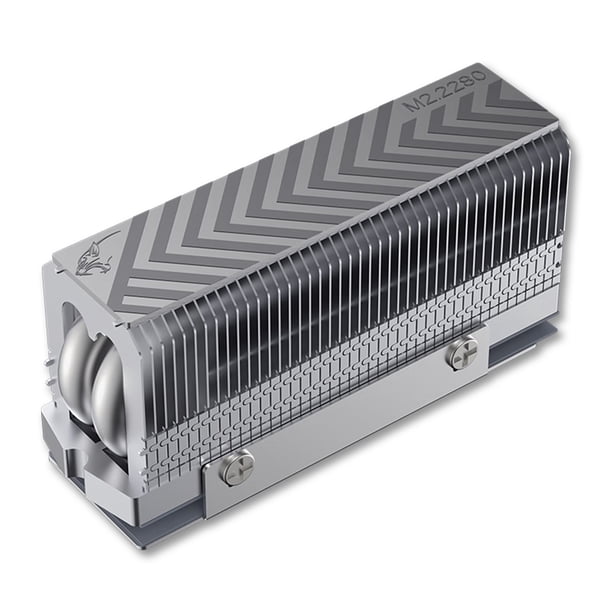 M.2 2280 SSD Disipador Calor Unidad Estado Sólido Radiador 2xAGHP Soldadura Por Reflujo Tubo Calor