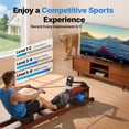thumbnail image 5 of MERACH Water Rowing Machines for Home, Foldable Row Machine with 400LBS Weight Capacity, Dedicated Monitor and Comfortable Seat, Free MERACH App for Immersive Water Rower, 5 of 9