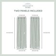 thumbnail image 7 of Exclusive Home Darma Sheer Linen Pinch Pleat Curtain Panel Pair, 84" Length, Linen, 7 of 7
