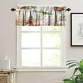 thumbnail image 5 of Starfish Kitchen Curatain Valances, Tier Curtains for Kitchen Windows Starfish café Curtains,Seashell Conch Printed Watercolor Small Curtains for Bathroom Kitchen, 54x18 Inch, 1 Panel, 5 of 5