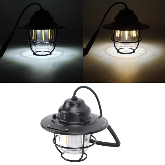 Vintage Rechargeable Camping Lantern Waterproof LED Lantern For Hiking Fishing Large Battery Capacity, Retro Pinecone Shape, Night Light Function, Lightweight And Portable