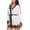 White, variant on XMMSWDLA Silk Robes for Women Lace Trim Short Satin Sleepwear 3/4 Sleeve Bride Robe with V-Neck Long Robes for Women