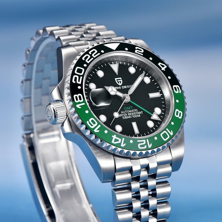 PAGANI DESIGN Men's Automatic GMT Watches 40mm Casual