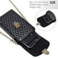 thumbnail image 3 of Mini Crossbody Purse for Women, Soft Small Summer Shoulder Handbag with Strap-black, 3 of 5