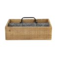thumbnail image 3 of Organizador de Madera con 6 Compartimentos y Divisores Metálicos Cheungs Marrón, 3 of 5