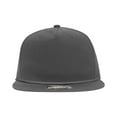 thumbnail image 2 of Decky 6042 5 Panel High Profile Relaxed Cotton Blend Rope Hat-Charcoal, 2 of 4