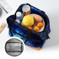 thumbnail image 6 of HUIACONG Lunch Bag with Cosmic Crocodile Design, Insulated Lunch Tote Made of Aluminum Film Material, Reusable Stylish Bag for Kids Picnic and Travel, 6 of 10
