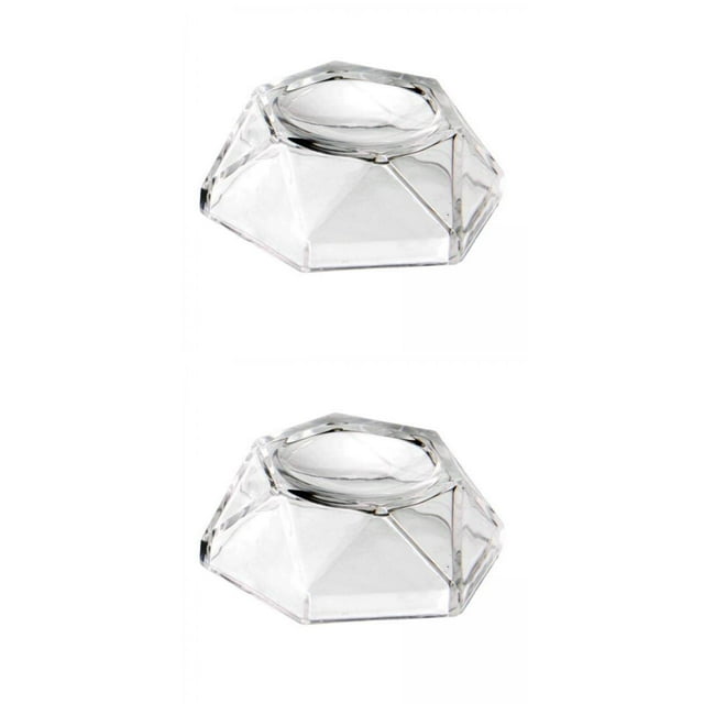 Soporte de Exhibición de Acrílico Hugo 2 Piezas para Pedestal de Cristal