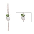 thumbnail image 3 of Bearachild Cestas colgantes 100 hechas a mano, soporte para plantas, macramé, colgador de plantas, maceta para colgar en la pared interior, soporte para Jardín y Patio No.22 Bearachild HA001777-22, 3 of 6