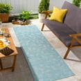 thumbnail image 4 of BoutiqueRugs Cairnlea Traditional Area Rug - Outdoor Safe - Aqua - 2'6" x 4', 4 of 10