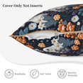 thumbnail image 5 of Haiem Cute ghost in the flowers Print Velvet Soft Solid Decorative Square Throw Pillow Covers Set with Elegant Piping Christmas Cushion Case for Sofa Bedroom Car-18"x18", 5 of 8
