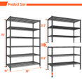 thumbnail image 5 of REIBII 75" H Storage Shelves 6-Tier Wire Shelving Unit Adjustable Metal Shelving for Kitchen Pantry Laundry, 5 of 8