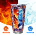 thumbnail image 6 of Lsque Halloween Black Cats Pattern 20oz Car Cup with Lid and Straw, Insulated Coffee Cup with Straw Topper, Spill Proof Travel Coffee Mug, Stainless Steel Tumble-Straw Three-piece Set, 6 of 8
