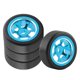 thumbnail image 3 of ruedas de oruga rc 4 Uds. de accesorios para neumáticos de repuesto, modelo de Control remoto, Kit de llantas de rueda de Metal RC para K989 K969 P939 284131 Crawler , Azul azul Magideal ruedas de oruga rc, 3 of 7