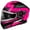 ATLAS - Matte Pink Glo/Black, variant on Castle X, 36-24119, Adult Full Face Helmet - Heated Shield - DOT Approved - CX390 - ATLAS - Matte Red/Black, 2X-Large