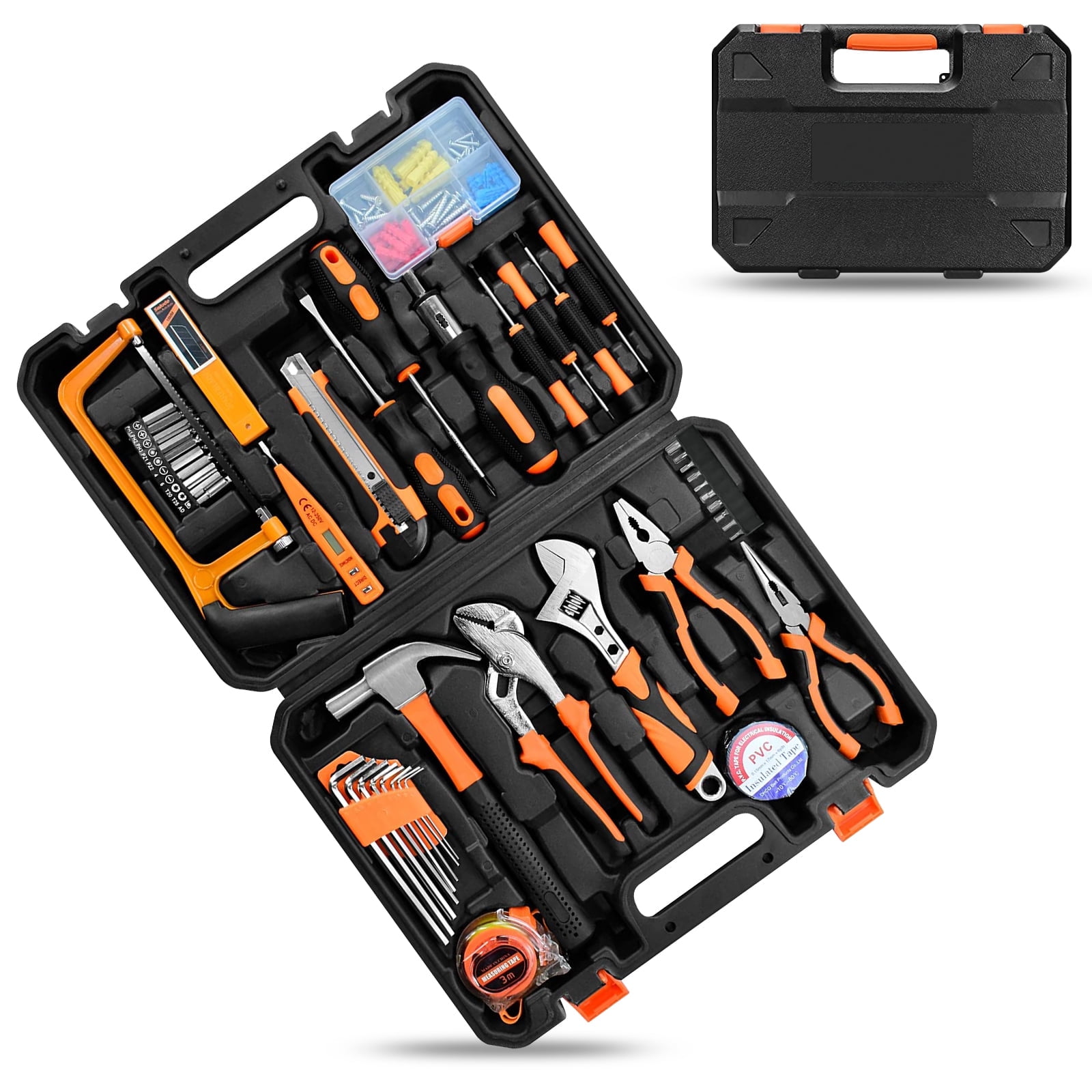 Worx 42-Piece Hand Tool Set with Screwdriver, Hammer, Pliers