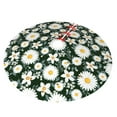 thumbnail image 2 of Kll 30" Christmas Tree Skirt White Daisies And Bee Xmas Tree Skirts Mat For New Year Xmas Holiday Party Indoor Outdoor Home Decoration, 2 of 9