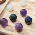 thumbnail image 6 of HOOUN 25mm Natural Stone Crystal Moon Quartz Sphere Carved Ball Eiki Healing Ornaments-Sodalite, 6 of 9